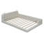 Grand lit plateforme tapissier avec 2 lampes de lecture, noir-2064795077