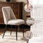 Modern Linen/Suede Upholstered Dining Chair with 8cm Thickened Cushion (Set of 2/4)-417306424-417306427