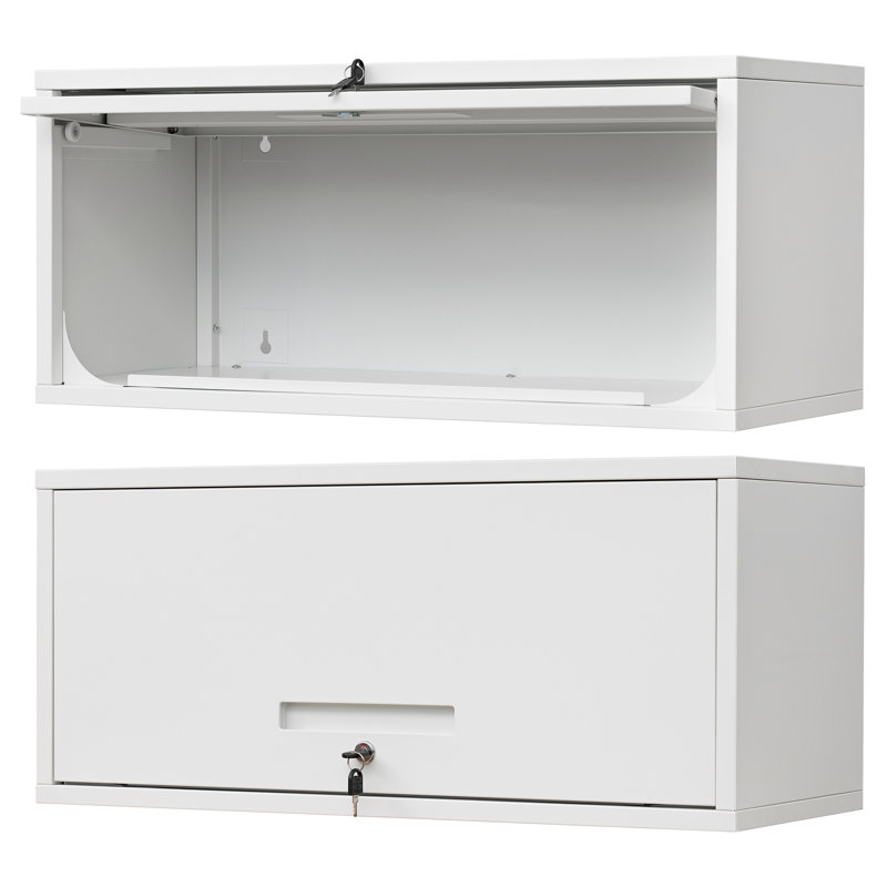 Steel Single Storage Cabinet ( 22'' H x 32'' W x 16'' D), White, 22" H x 32" W x 16" D