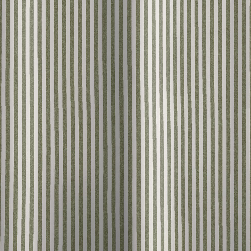 Timeless Stripe Shower Curtain, Green