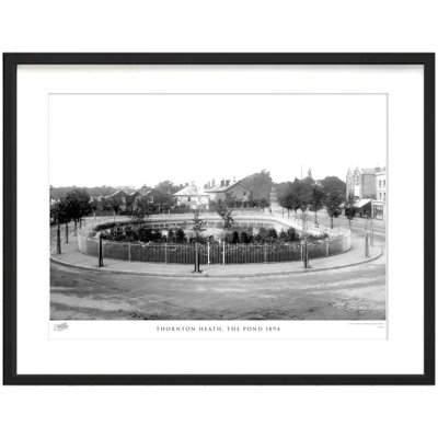 Thornton Heath, The Pond 1894 by Francis Frith - Single Picture Frame Print