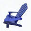 Solid Wood Children's Adirondack Chair - Blue-1664502160