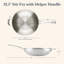 Anolon Everlast Tri-Ply Clad Stir Fry With Helper Handle, 12.5-Inch, Stainless Steel