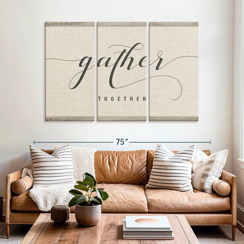 Kema Gather Together Script Wall Sign, 42" H x 65" W