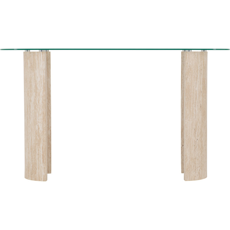 Modena 140cm Glass Top Console Table