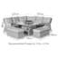 Dawyn Rattan Corner Dining Sofa Set - with Fire Pit Table