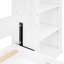 Lit double pleine grandeur avec tablettes en blanc - peu encombrant pour les bureaux à domicile et les chambres d'invités-1188685115-1188685117