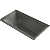 Underscore 60" L x 30" W Alcove/Tile in Whirlpool Acrylic Bathtub with Heater Included