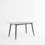 Grande table rectangulaire avec base en métal solide