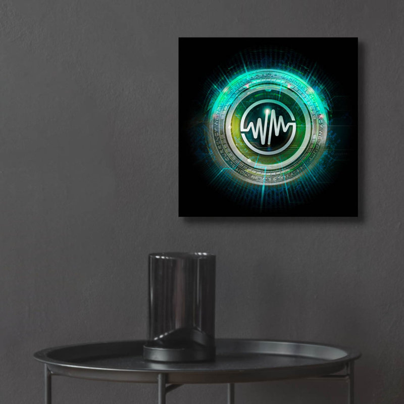 «Wagmi Wemix Crypto» par Epic Portfolio, art mural en verre acrylique, H 12 po x l 12 po