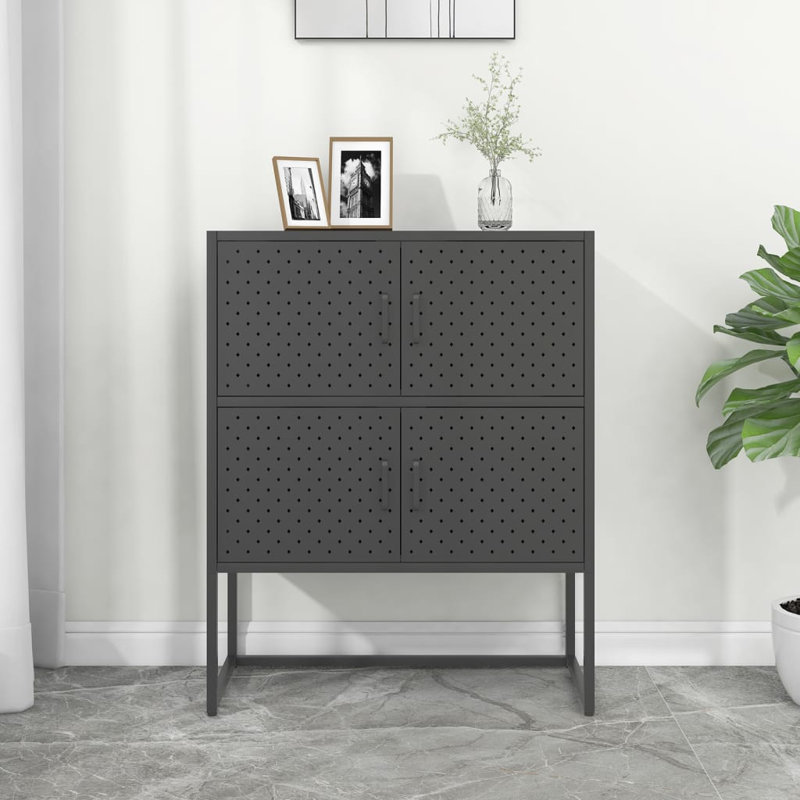 Armoire de rangement Delani, Anthracite
