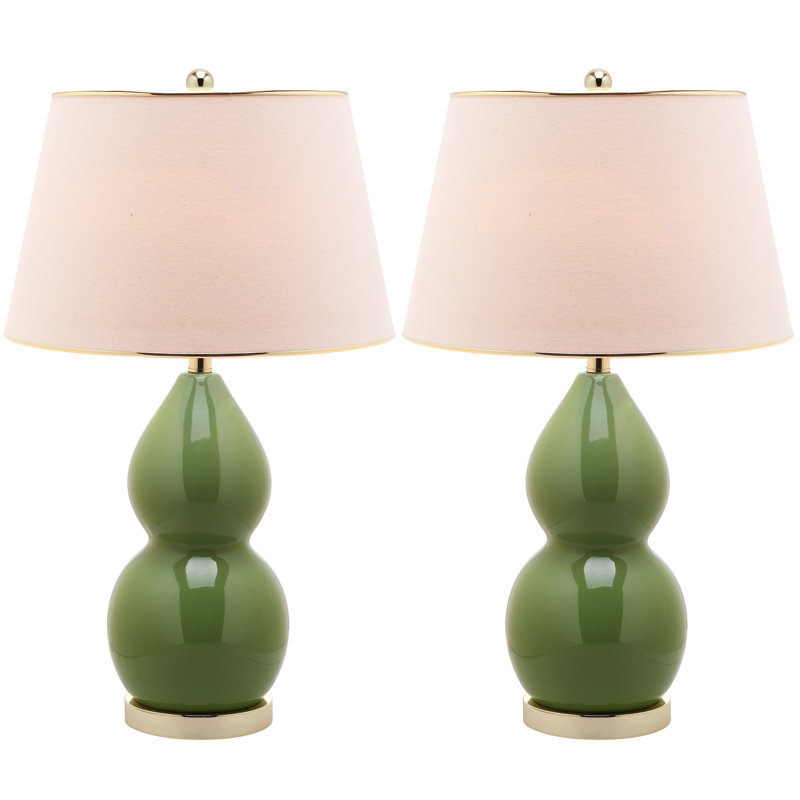 Ceramic Table Lamp, Fern Green