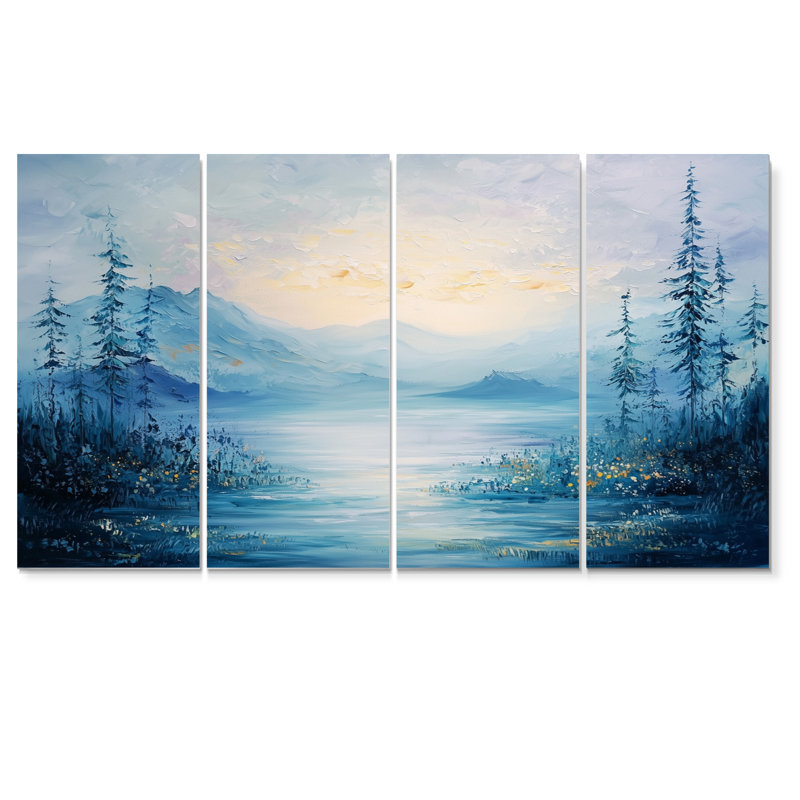 Marli - impression murale abstraite - art mural moderne, 4, H 32 po x l 64 po