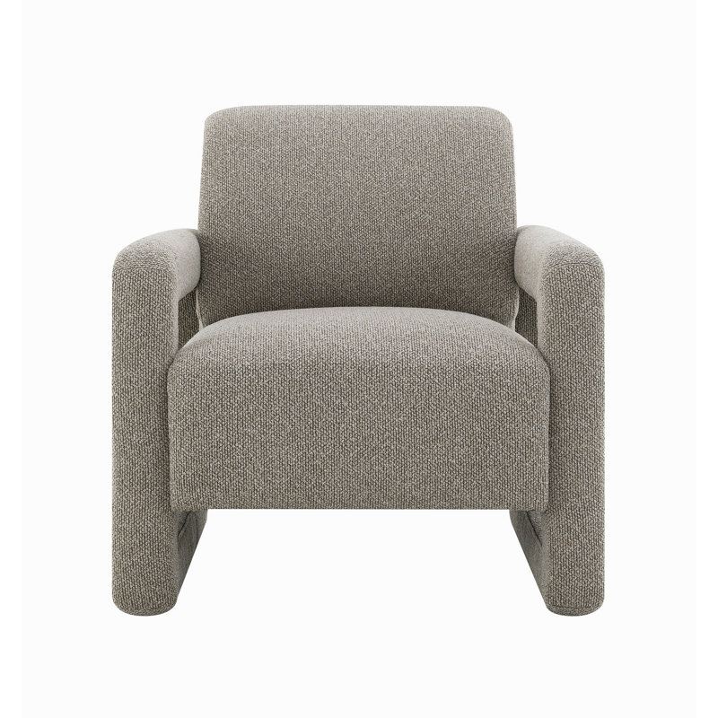 Fauteuil d'appoint en chenille Glenda Grey