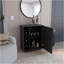 Chariot-bar Wick avec rangement pour le vin intégré, armoire spacieuse et roulettes lisses-2040049167