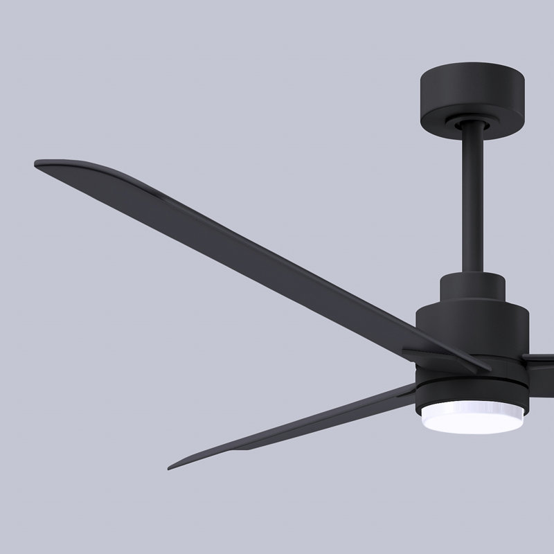 Alessandra Ceiling Fan, Matte Black, Matte Black, 56"
