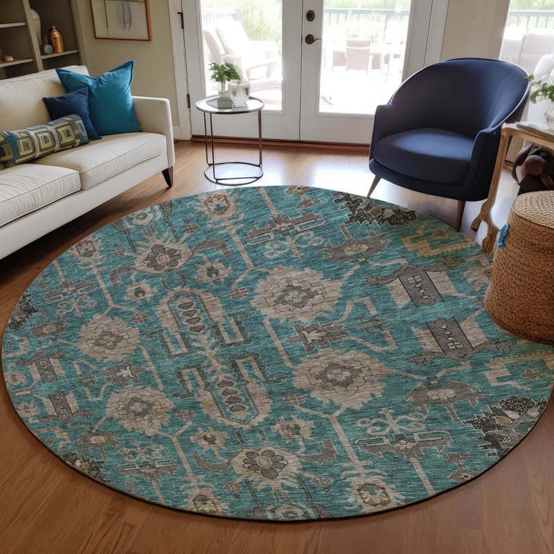 Tapis intérieur / extérieur Myda, Rond 8 pi