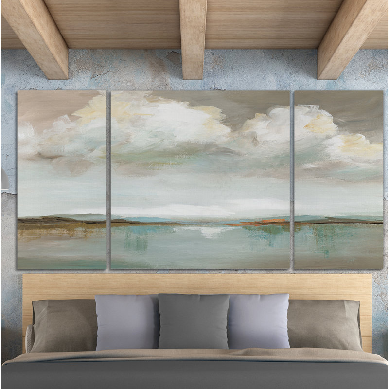 « big sky », reproduction d’image multi-pièces de qualité supérieure sur toile, H 24 po x l 48 po x P 1,5 po