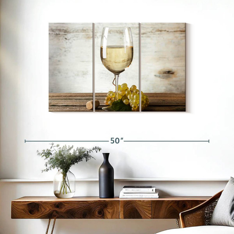 Yarlin White Wine, 24" H x 38" W
