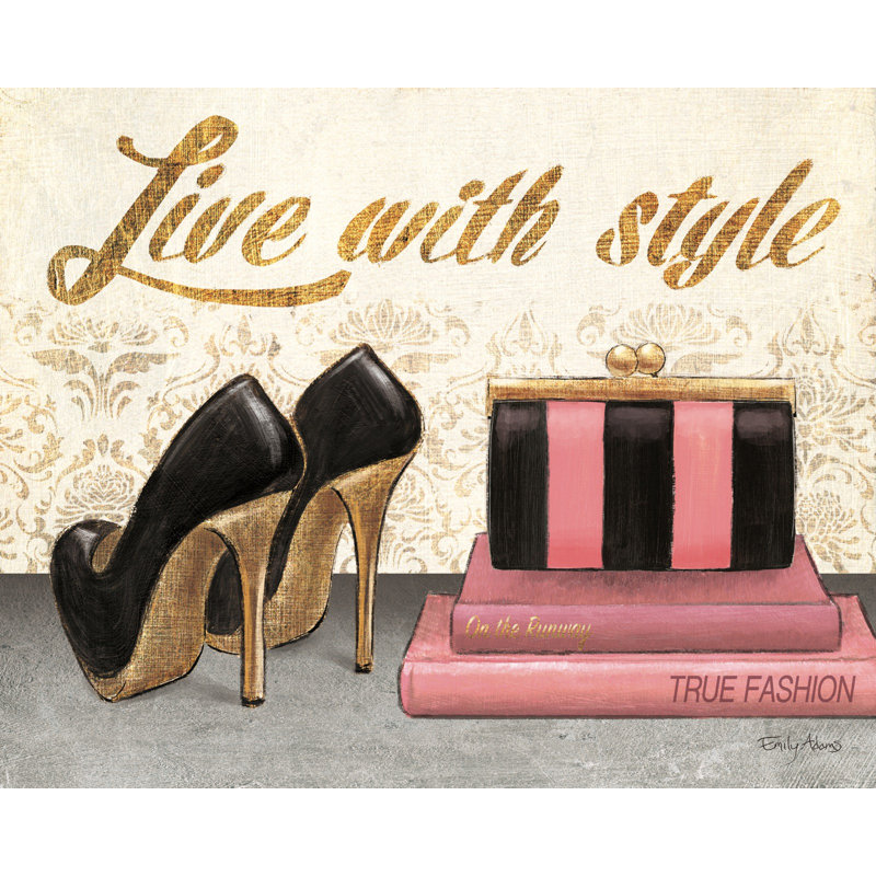Impression fétiche de chaussures avec style, Toile tendue, H 24 po x l 32 po x P 1,5 po