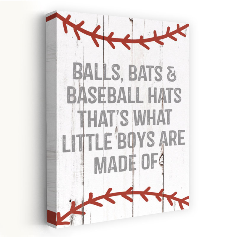 Garçons et baseball, art contemporain, H 24 po x l 16 po