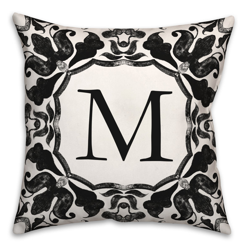  Housse et insert de coussin carré extérieur P Monogram, M