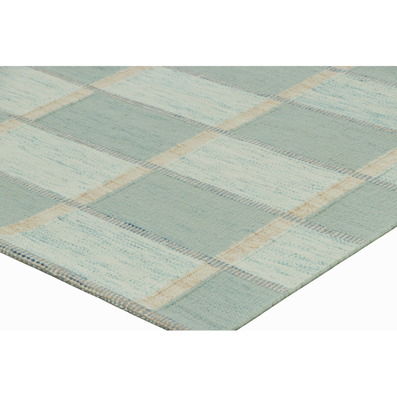 Scandinavian Wool Geometric Area Rug, Rectangle 8' x 10'