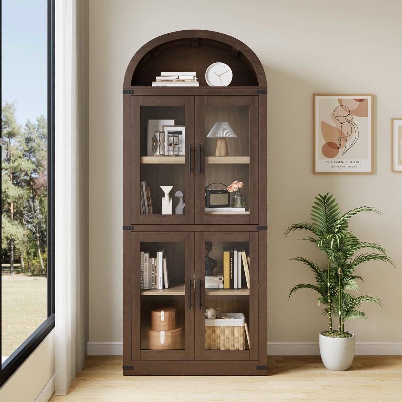 Armoire avec bibliothèque arquée Modern Farmhouse