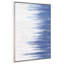 «Rainy Winter Textured Metallic» par Martin Edwards, reproduction d'art sur cadre flottant