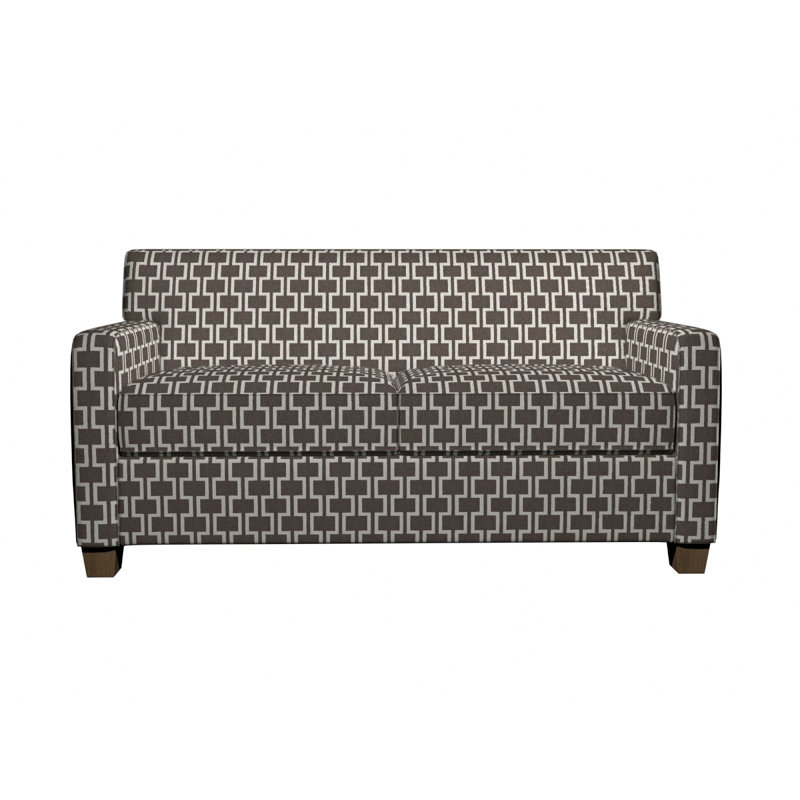 Tissu de lin géométrique, Gris 3