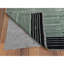 Tapis vert en laine noué à la main de conception unique 8 pi 2 po x 10 pi 1 po Feriga