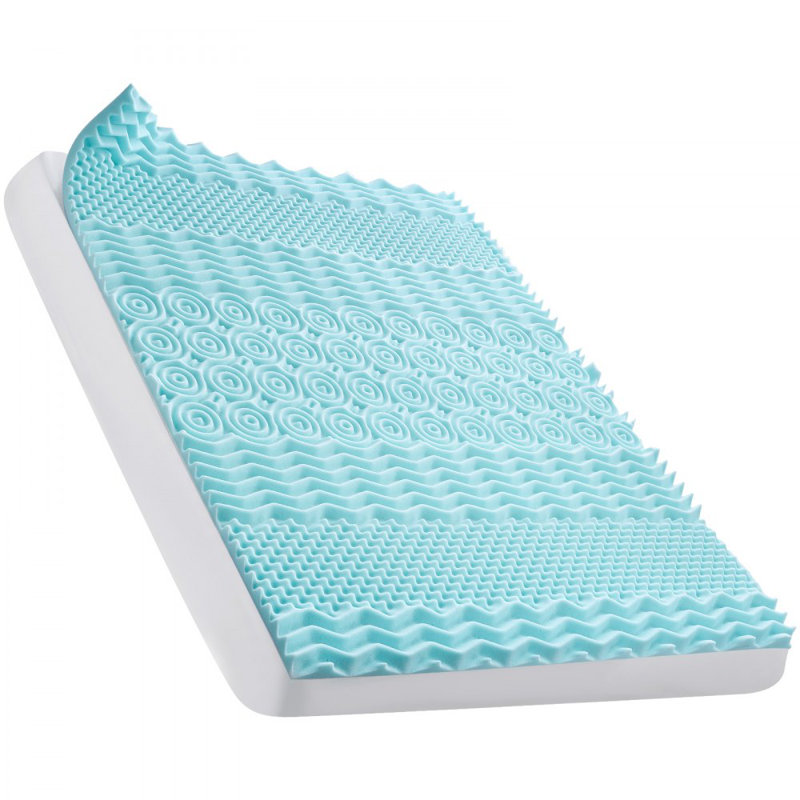 Mattress Topper Soft Memory Foam Cooling Gel Infusion Queen Size 2 Inches