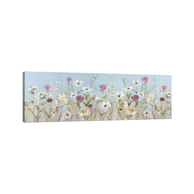 «Spring Blooms» par Sally Swatland, reproduction d'art panoramique sur toile