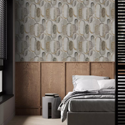 Sublime Oval Shapes Geometric Wallpaper