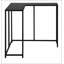 Table d'appoint, console, vestibule, étroit, d'angle, stratifié noir, métal noir, contemporain, moderne-622742170