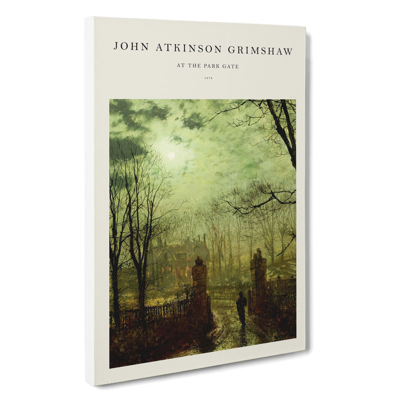 At The Park Gate by John Atkinson Grimshaw - Wrapped Canvas Painting, 50cm H x 35cm W x 3cm D