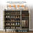 Abril 5-Tier 30 Pairs Shoe Cabinet With 3 Doors And Adjustable Shelves For Entryway-1764560583