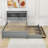 Leanni Full 3 Drawers Wood Platform Bed with Twin Size Trundle and USB Ports-172575433
