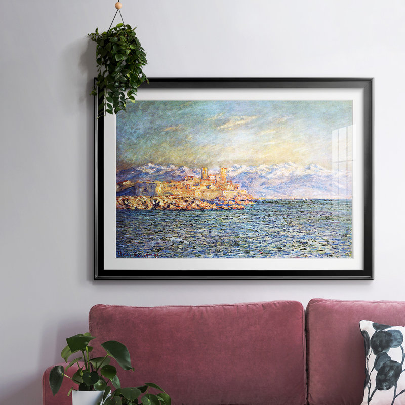 Le vieux fort d'Antibes, Noir, H 15 po x l 21 po x P 1,5 po