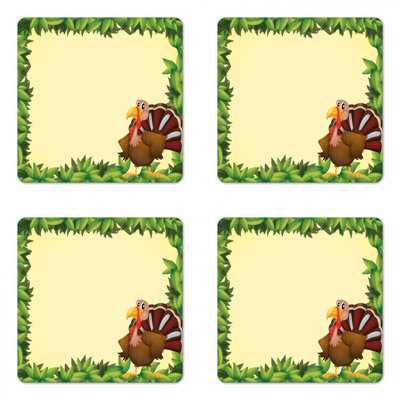 Square 4 Piece Coaster Set