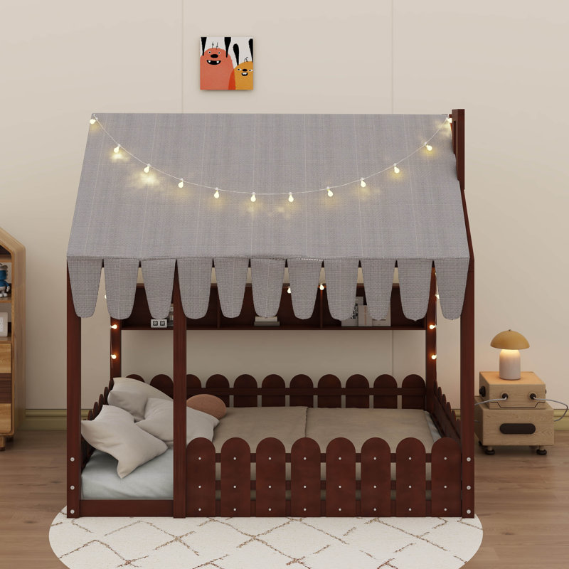 Lit sur pied Montessori House, Espresso