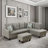 Straton 3 - Piece L-Shaped Modular Living Room Sectional Sofa with Ottoman-2014301450-2014301452