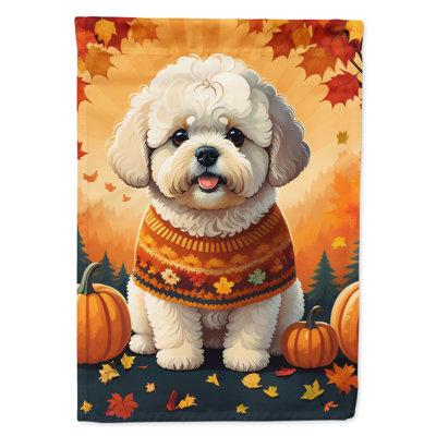 Drapeau Bichon Frise Fall House