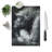 Tempered Glass the Crouching Gorilla in Abstract Chopping Board-49162523
