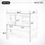 Meuble-lavabo simple 30 po avec plateau en céramique Daisy-811195081