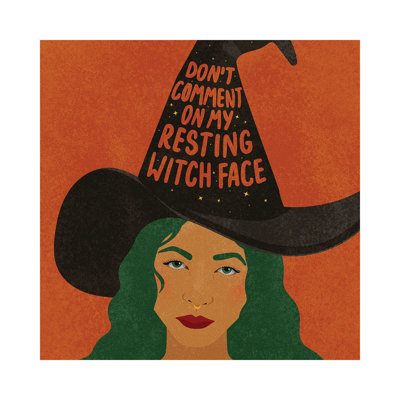 Resting Witch Face by Hannah Rand - Gallery-Wrapped Canvas Giclée on Canvas