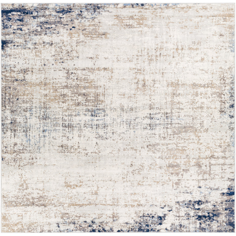 Jemison Abstract Indoor Rug, Square 7'10"