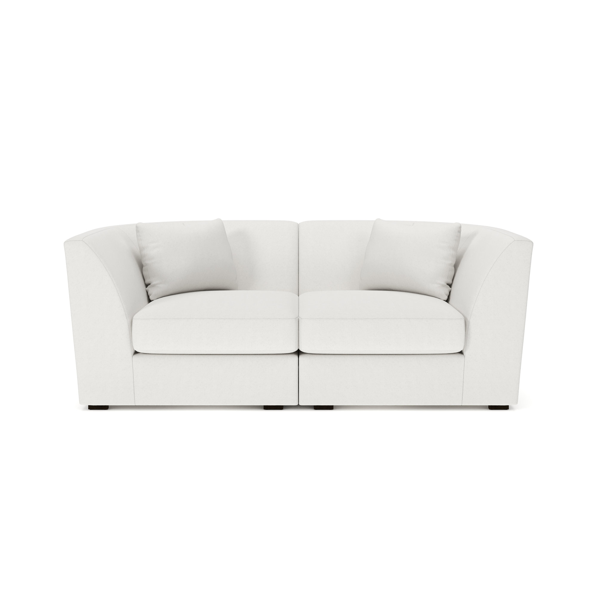 Krista 2-PC Curved Sofa, Macarena Beige