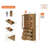 Laziza 3 Tier Bookcase With Drawer,73.3" Tall Floor Standing Bookshelf,Modern Farmhouse Display Storage Cabinet With Adjustable Shelves,-122781482