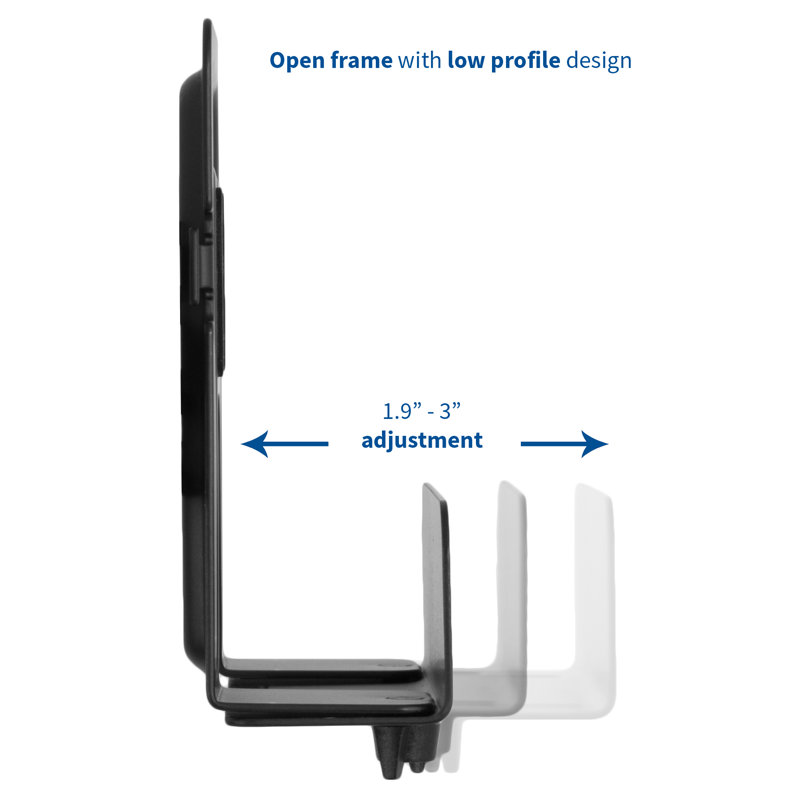 Black Adjustable Steel Wall Mount Bracket for Nintendo Switch